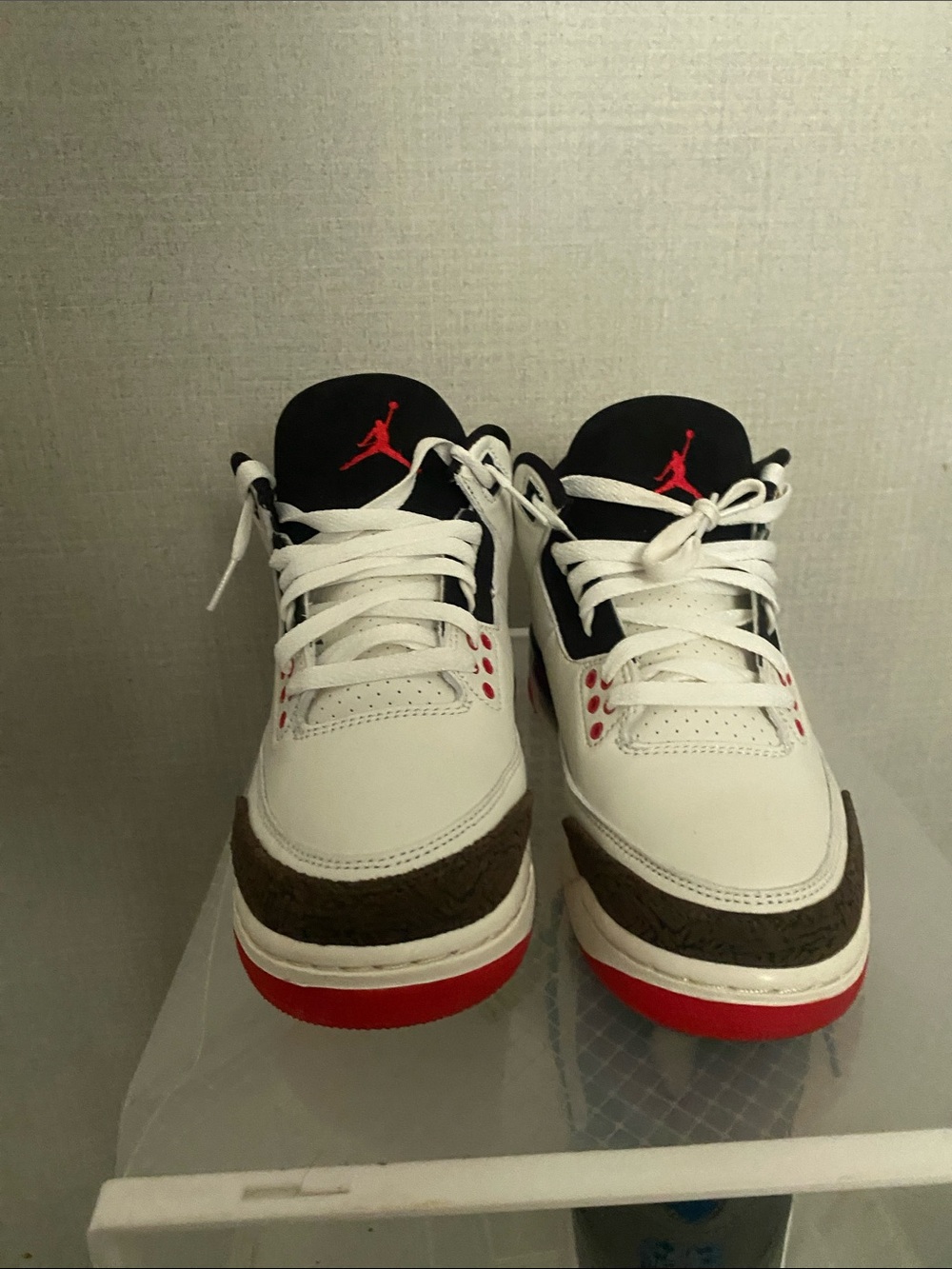 Jordan Kids White/Black/Red Low-Top Sneakers